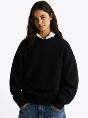 Kotty Women Solid Full Sleeve Pullover Sweatshirt