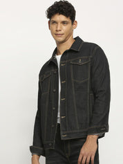 Kotty Men Insulator Denim Jacket with Patchwork