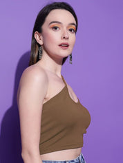 Kotty Women Solid One Shoulder Top