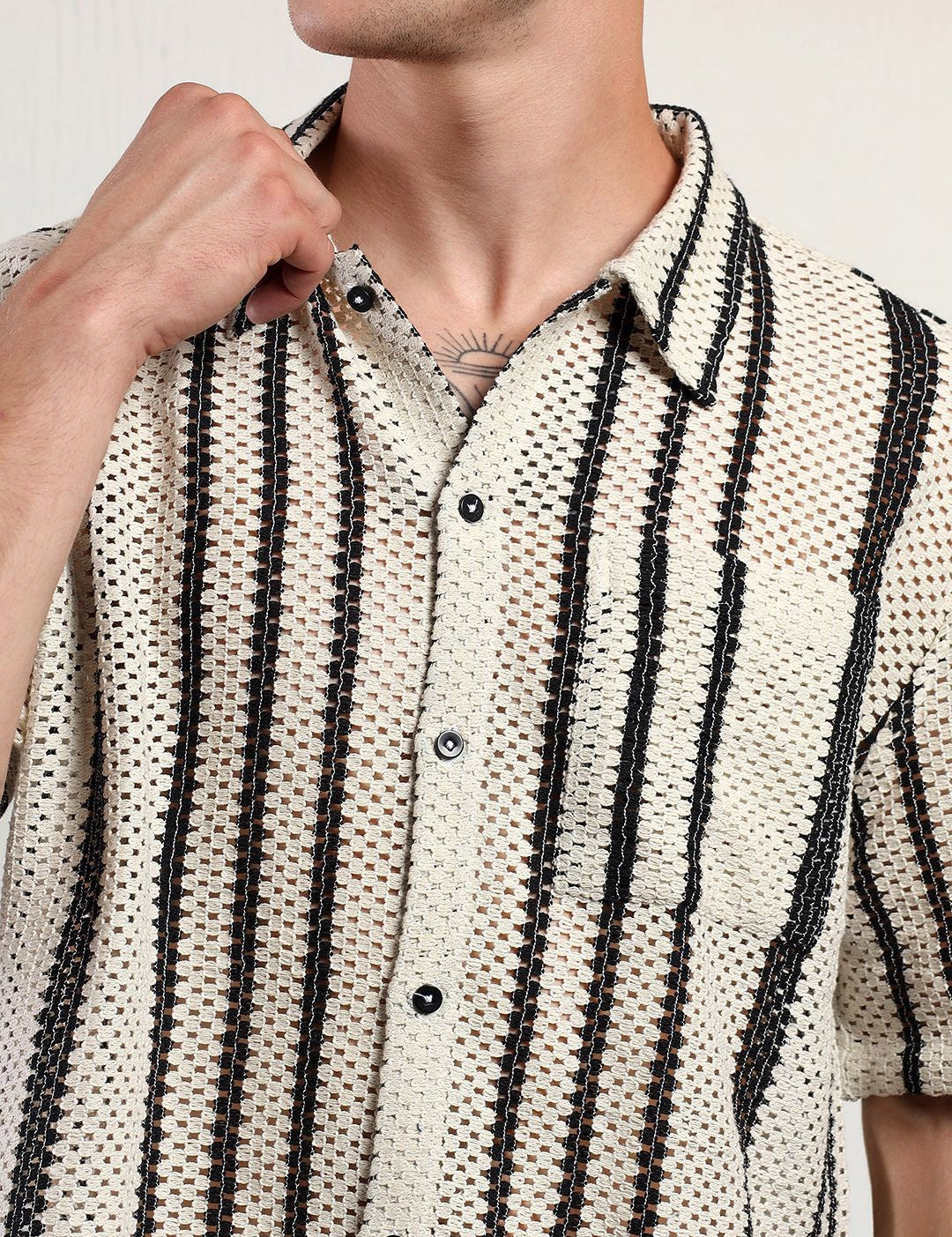 Kotty Men Striped Regular Fit Casual Shirt