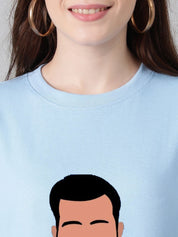 Kotty Women Graphic Printed Round Neck Cotton Oversized T-shirt