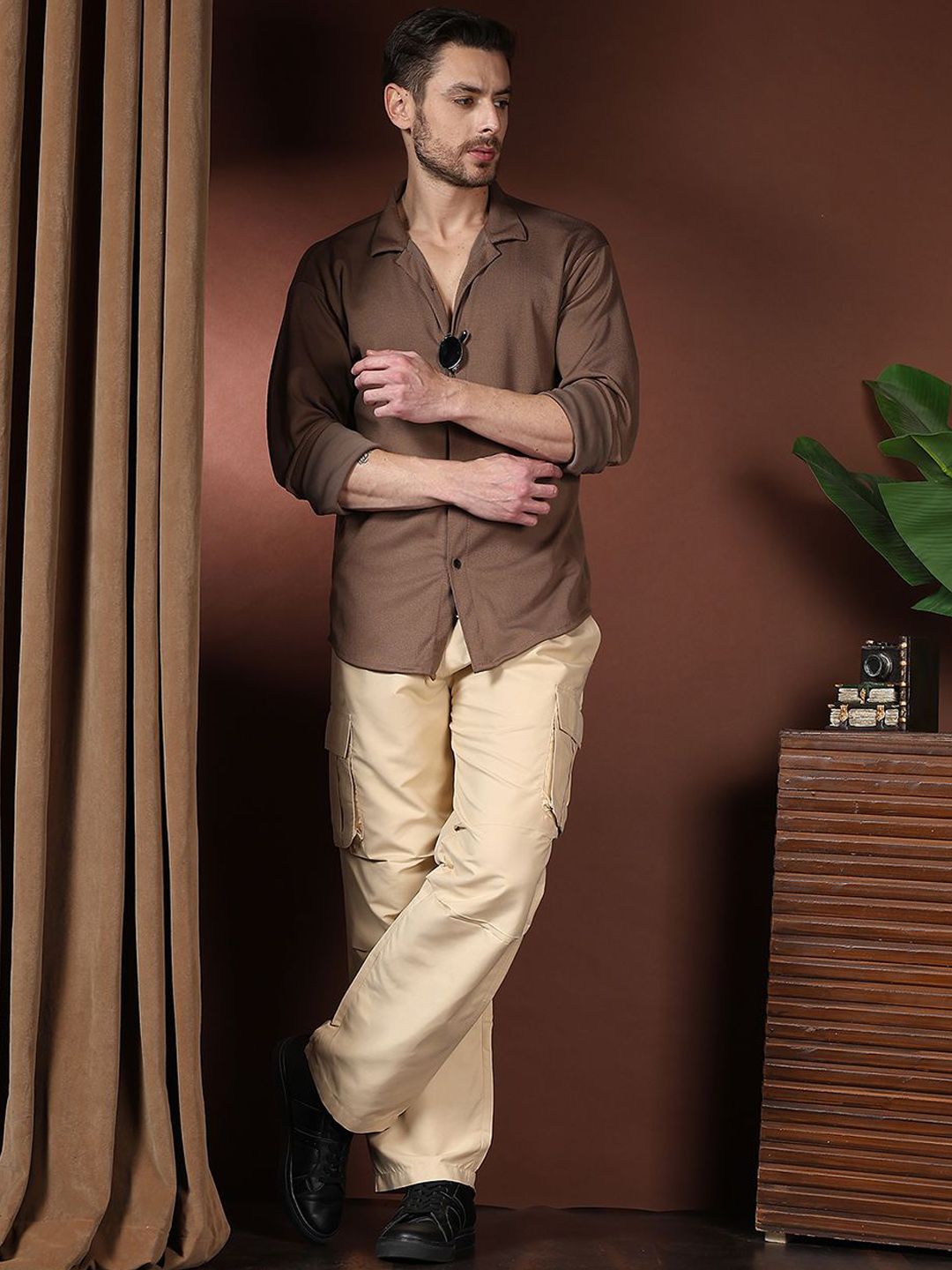 Kotty Men Relaxed Easy Wash Cargos Trousers