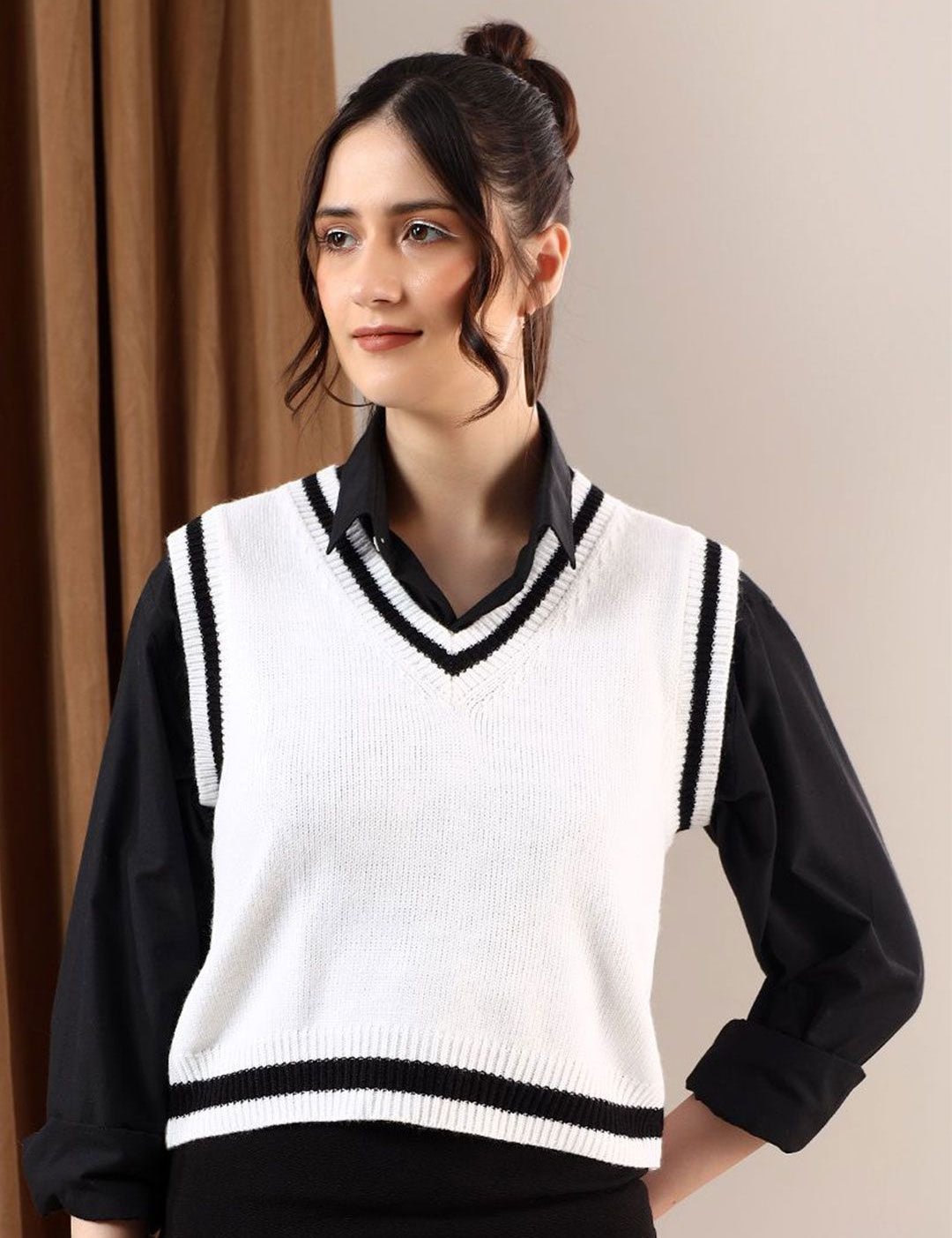 Kotty Women Ribbed Sweater Vest