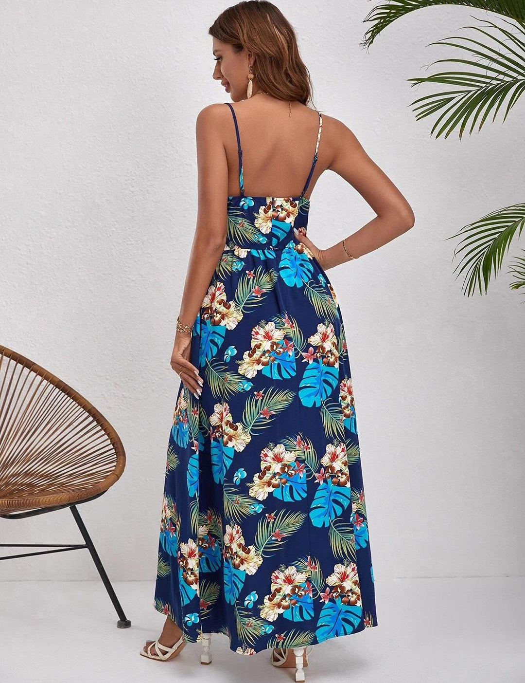 Kotty Women Printed Crepe Maxi Sleeveless Dress