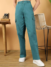 Kotty Women Jean Straight Fit High-Rise Stretchable Jeans