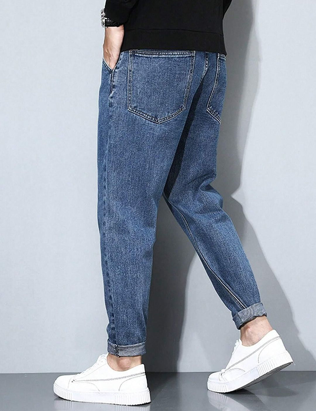 Kotty Men Straight Fit Low-Rise Stretchable Jeans