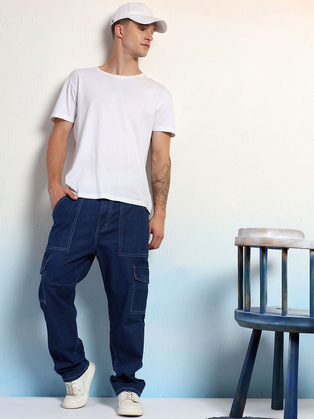 Kotty Men Straight Fit Low-Rise Stretchable Jeans