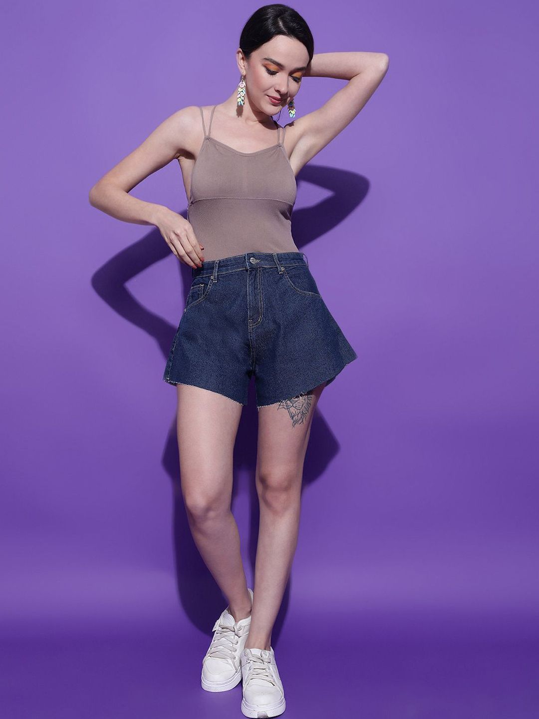 Kotty Women High-Rise Denim Shorts