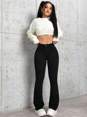 Kotty Women Jean Bootcut High-Rise Stretchable Jeans