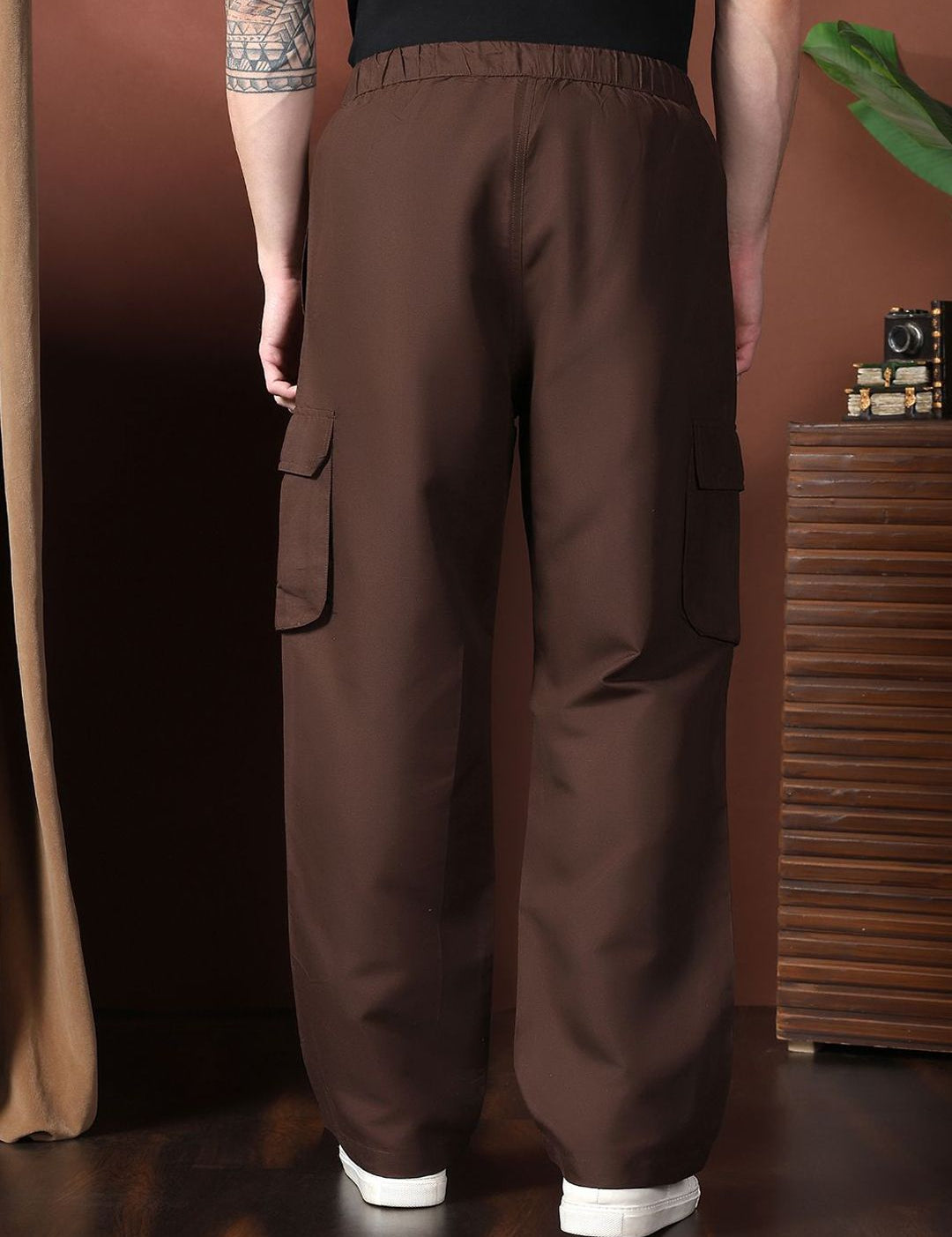 Kotty Men Relaxed Easy Wash Cargos Trousers