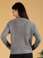 Kotty Women Colourblocked  Cotton Pullover