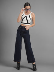 Kotty Pack Of 2 Women Flared Clean Look Stretchable Jeans