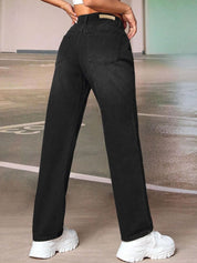 Kotty Women Cotton Straight Fit High-Rise Stretchable Jeans