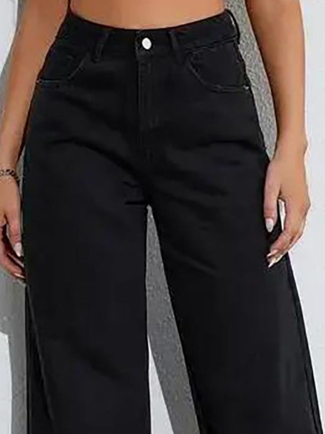 Kotty Women Jean Wide Leg High-Rise Stretchable Jeans