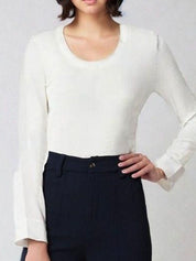 Kotty White and Navy Blue Long Sleeves T-Shirt with Trouser