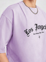 Kotty Men Graphic Printed Round Neck Cotton Oversized T-shirt