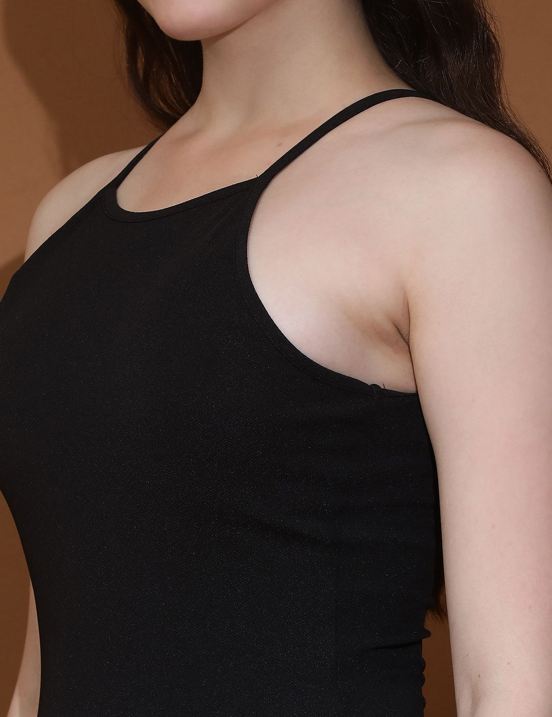 Kotty Women Shoulder Straps Bodycon Mini Dress