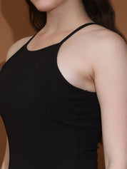 Kotty Women Shoulder Straps Bodycon Mini Dress