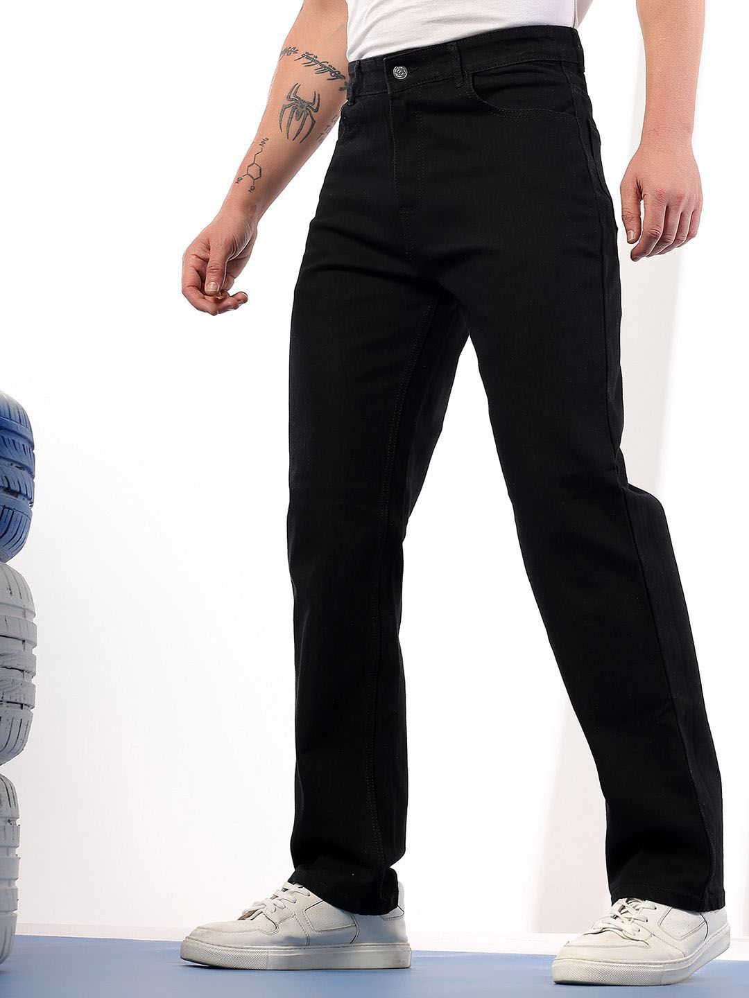 Kotty Men Comfort Fit Mid-Rise Stretchable Jeans