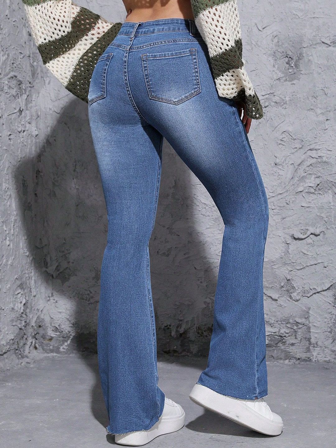 Kotty Women Bootcut High-Rise Stretchable Jeans