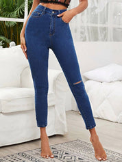Kotty Girls Skinny Fit High-Rise Stretchable Jeans