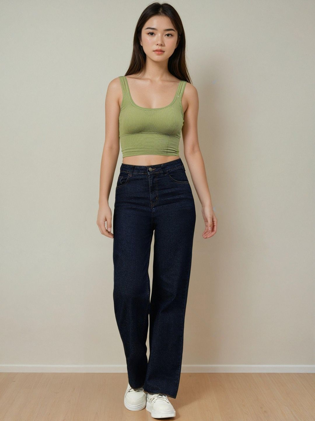 Kotty Women Jean Straight Fit High-Rise Stretchable Jeans