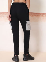 Kotty Women Cotton Relaxed -Fit Mid-Rise Joggers 