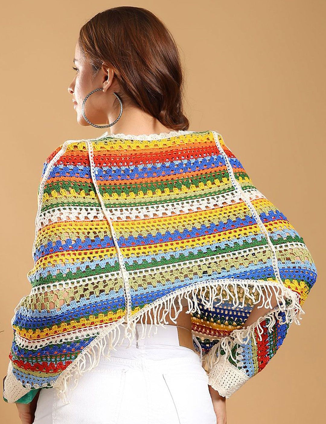 Kotty Women Self Design Crochet Crop Top