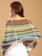 Kotty Women Self Design Crochet Crop Top