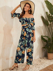  Kotty Floral Printed Top With Trousers Co-Ords
