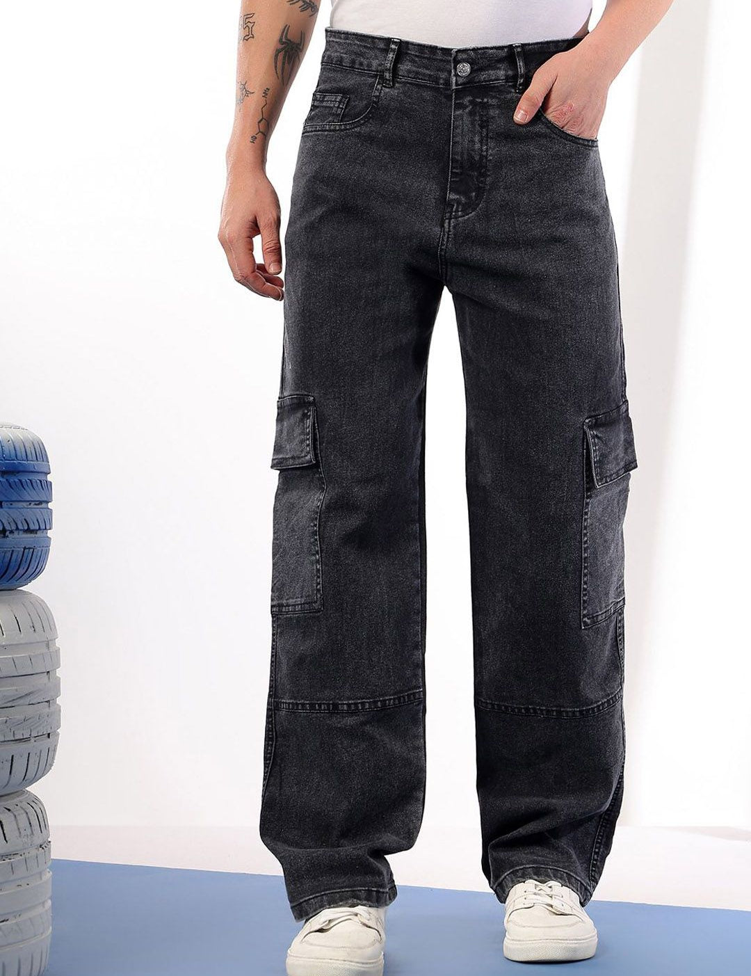 Kotty Men Comfort Regular Fit Mid-Rise Stretchable Jeans