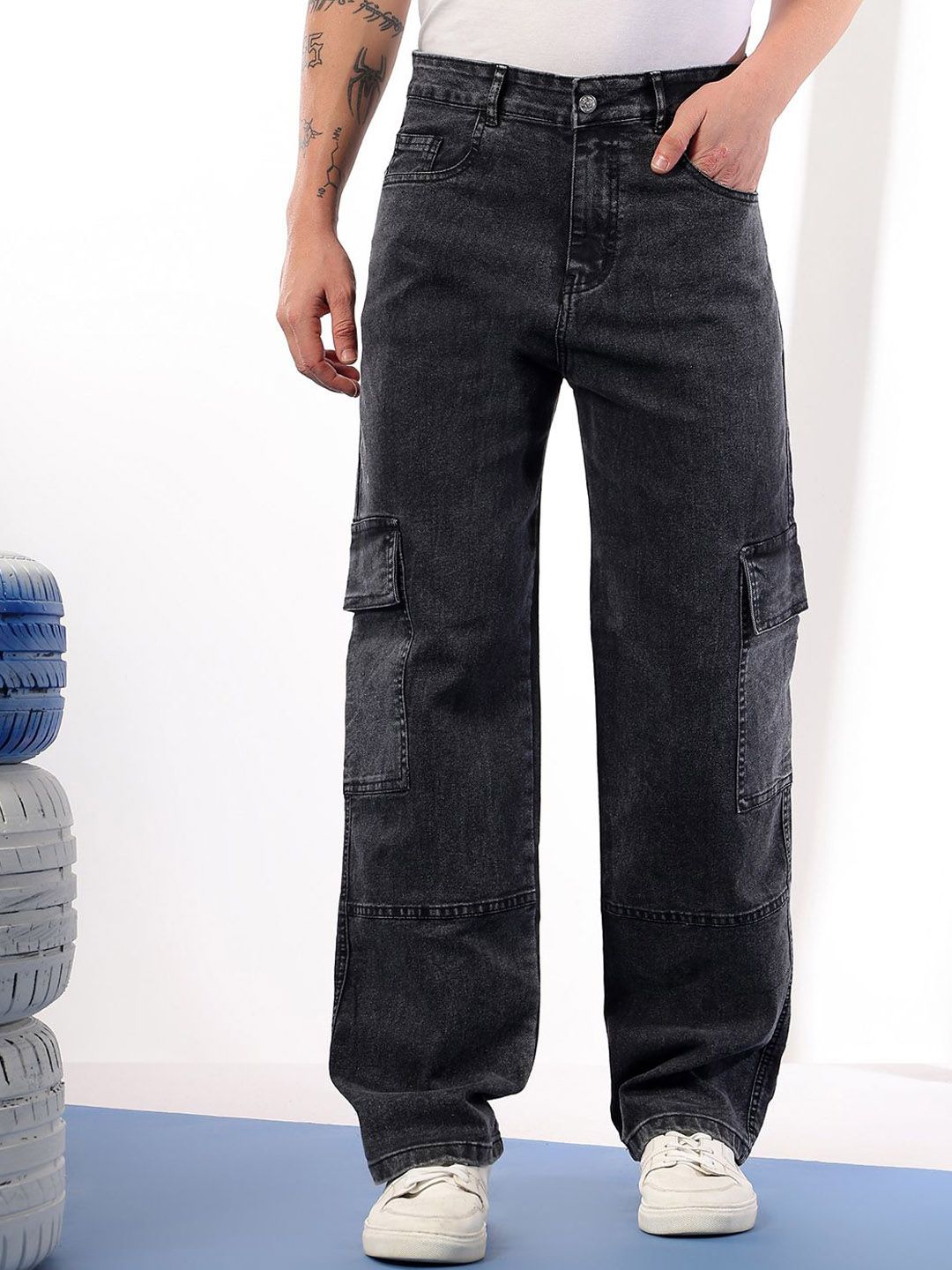 Kotty Men Comfort Regular Fit Mid-Rise Stretchable Jeans
