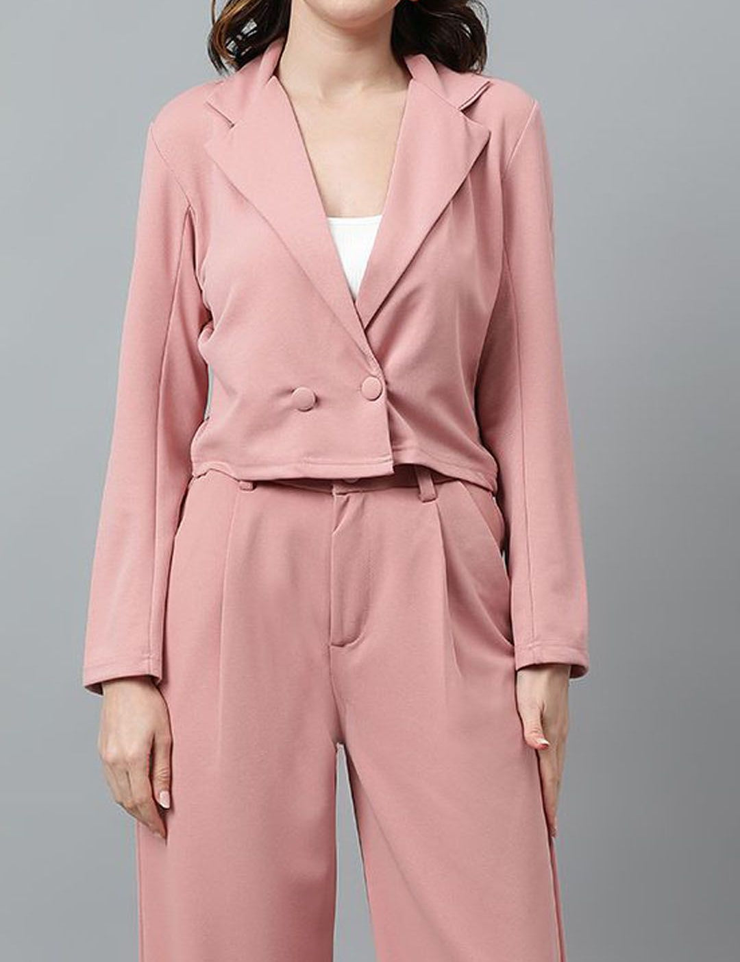 Kotty Women Colourblocked High-Rise Easy Wash Trousers