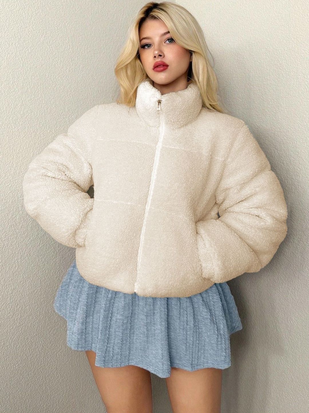 Kotty Women Woollen Open Front Jacket