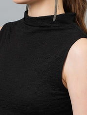 Kotty Women Solid High Neck Top