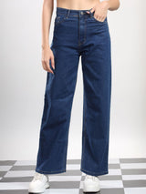 Kotty Women Straight Fit High-Rise Stretchable Jeans