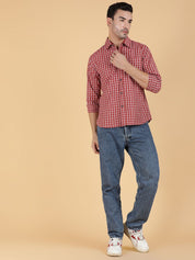 Kotty Men Relaxed Spread Collar Graphic Printed Casual Shirt