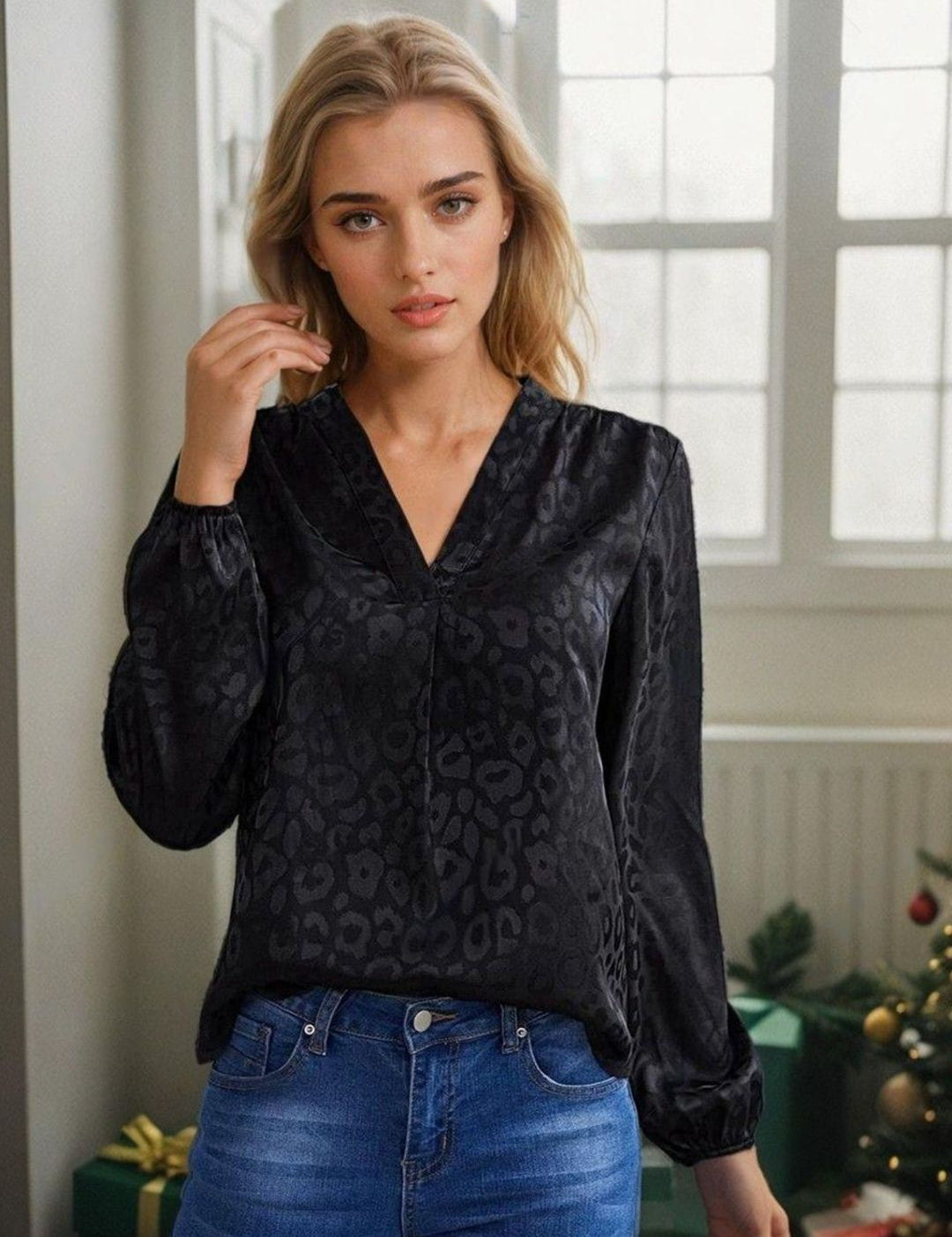 Kotty Women Abstract Printed Satin Top