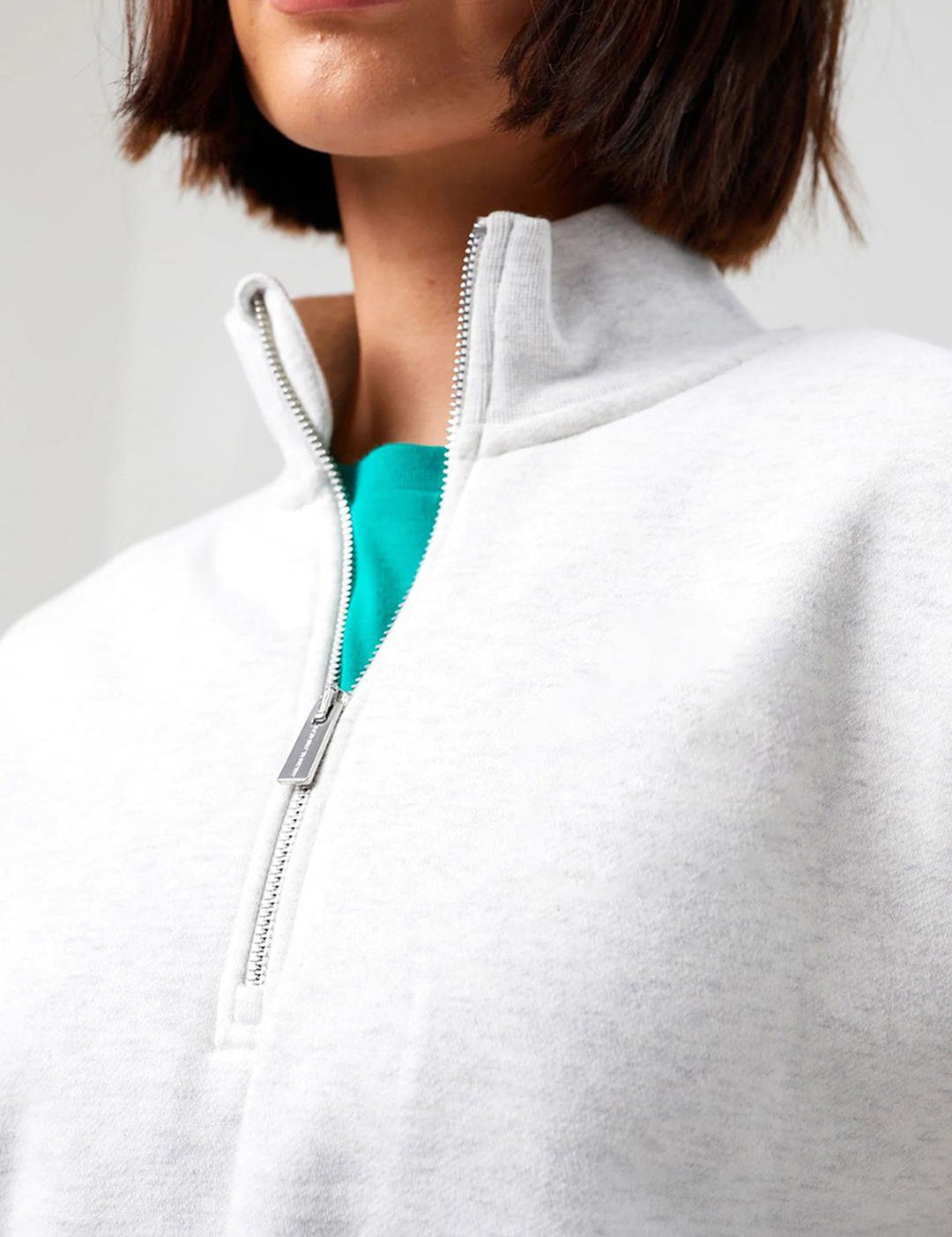 Kotty Women Mock Neck Oversized Pullover Sweatshirt