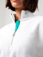 Kotty Women Mock Neck Oversized Pullover Sweatshirt