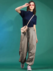 Kotty Women Relaxed High-Rise Pleated Trousers