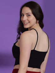 Kotty Women Solid Shoulder Straps Top