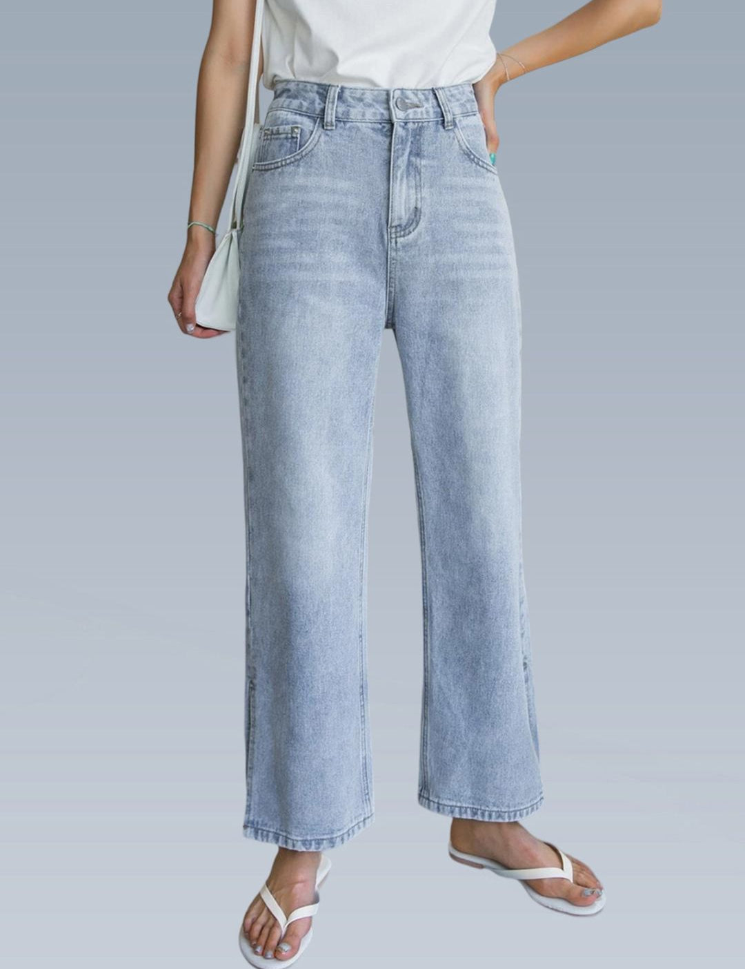 Kotty Women Straight Fit Clean Look Stretchable Jeans