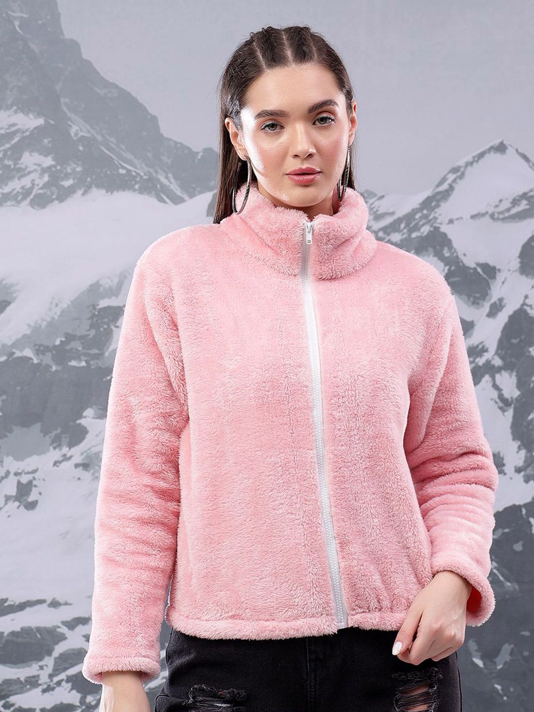 Kotty Women Mock Collar Sweatshirt