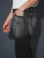 Kotty Men Stretchable Black Jeans