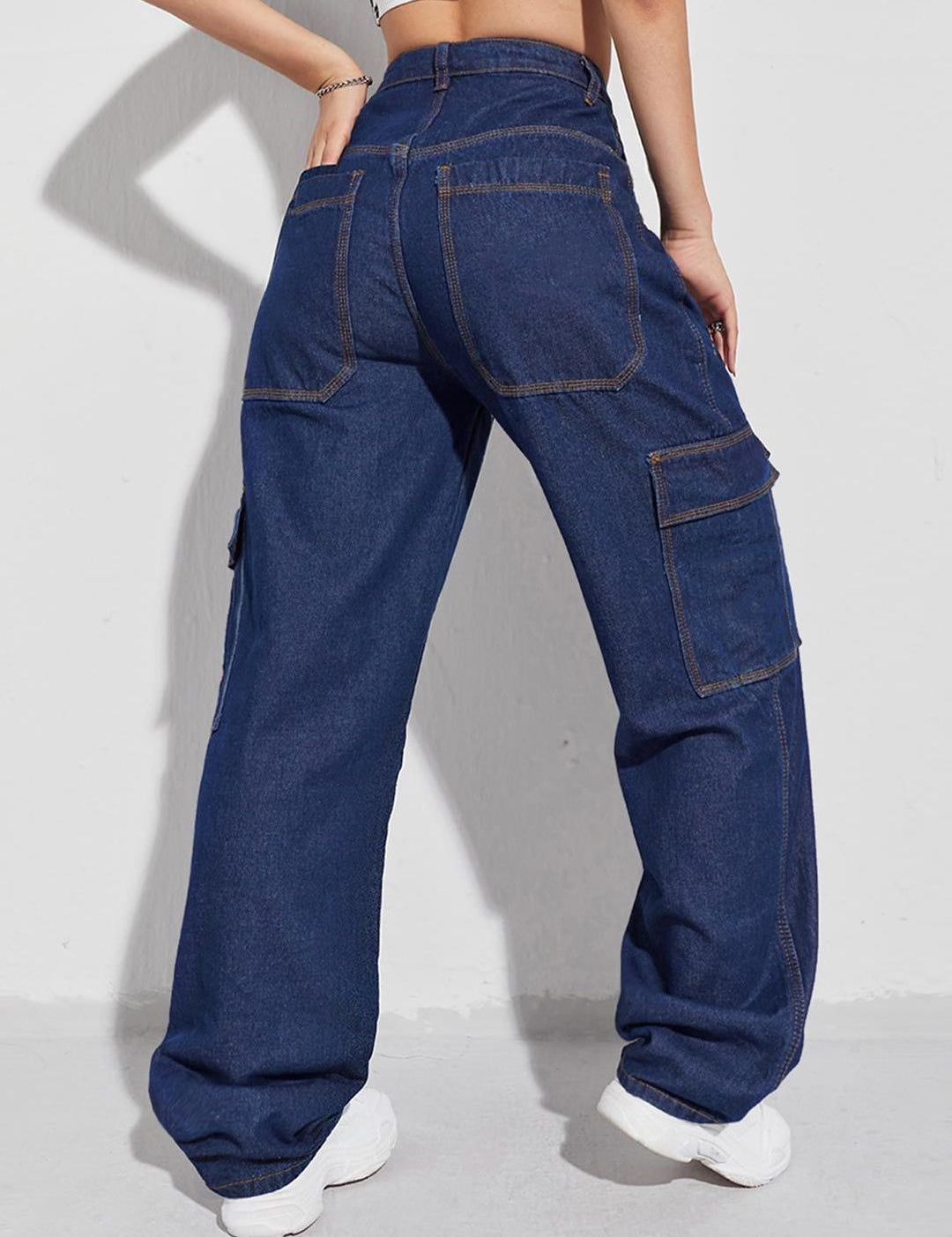 Kotty Women Straight Fit High-Rise Stretchable Jeans