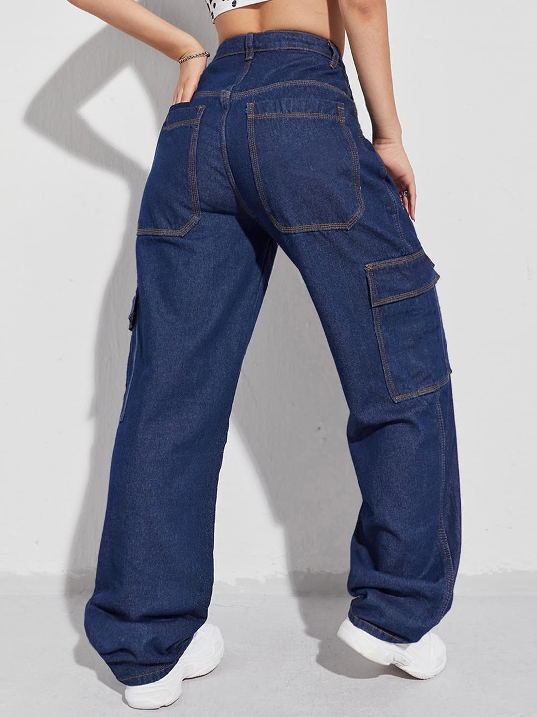 Kotty Women Straight Fit High-Rise Stretchable Jeans