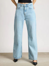 Kotty Women Jean Straight Fit High-Rise Heavy Fade Stretchable Jeans