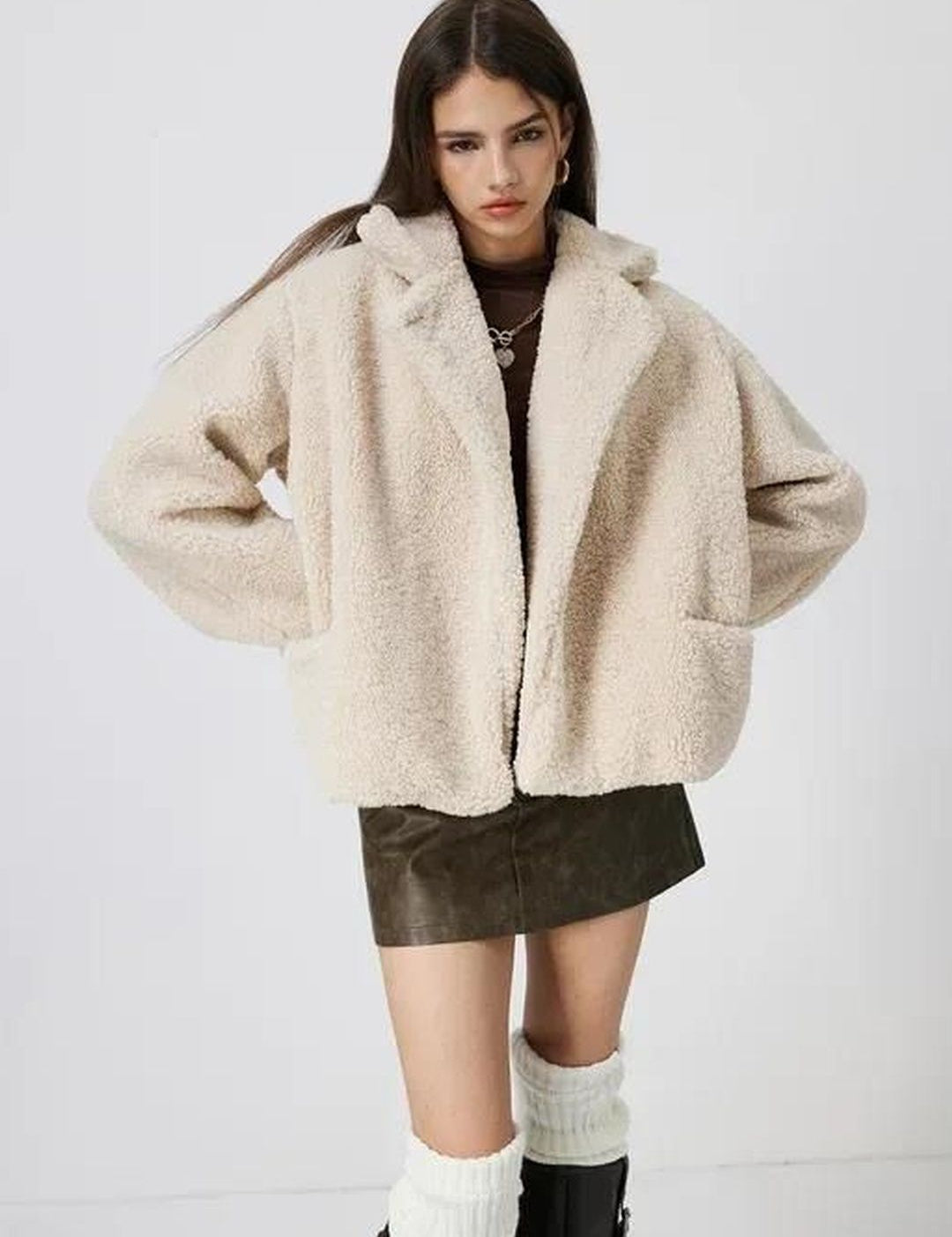 Kotty Lightweight Open Front Lapel Collar Jacket