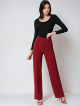 Kotty Scoop Neck Long Sleeves Thermal T-shirt With Trousers